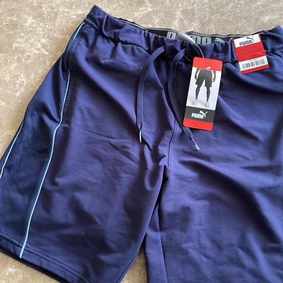 Puma Men's Navy Shorts - Picture 2 of 3